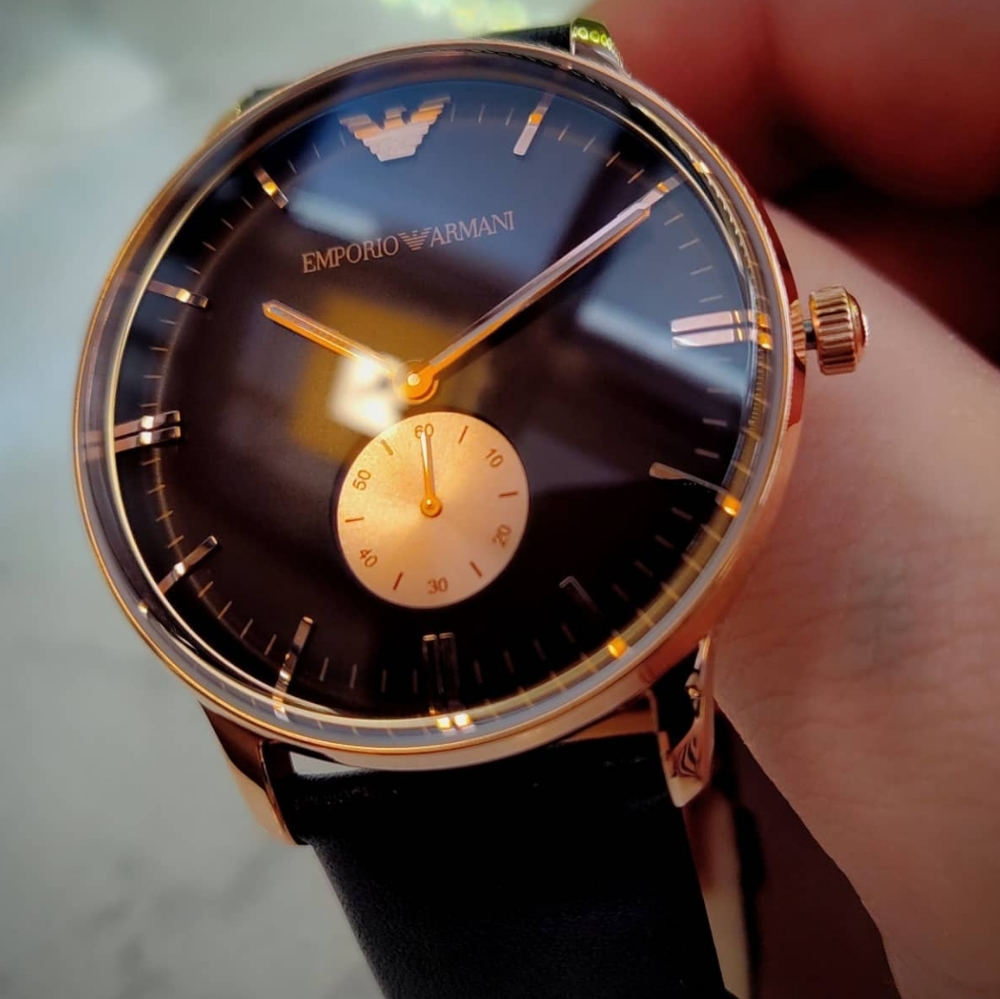 Rose Gold Men's Armani watch NIB.